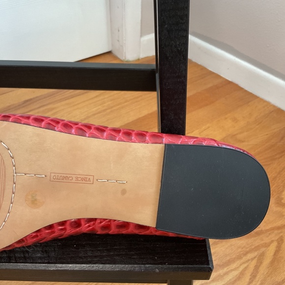 Vince Camuto Red Croc Leather Loafers, Women’s SZ 11 - Picture 7 of 9